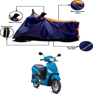 AutoRash Two Wheeler Cover for Hero(Electric Optima, Orange, Blue)