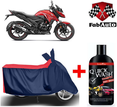 FabAuto Waterproof Two Wheeler Cover for Honda(X-Blade, Blue)