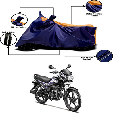 APNEK Two Wheeler Cover for Hero(Super Splendor, Orange, Blue)