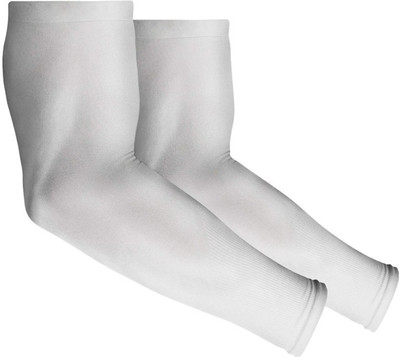 SUBHUSHA Nylon Arm Sleeve For Men & Women(Free, White)