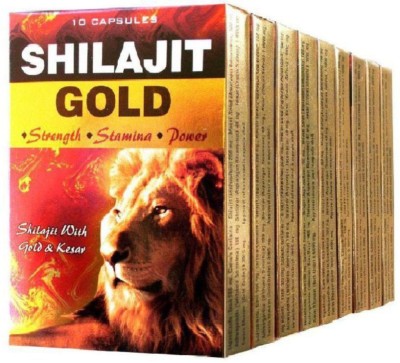 Rikhi Shilajit Gold Capsule 10x2= 20 no.s Vitamins Capsule Ayurvedic(Pack of 2)