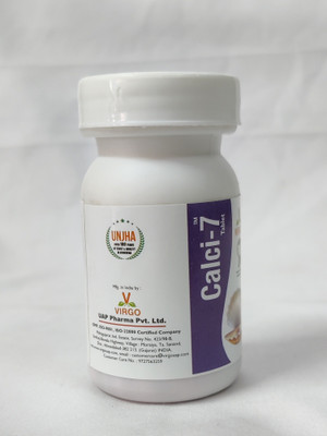 Virgo UAP Pharma Calci - 7 Tablet useful for calcium | pack of 3 | Each of 30 Tablets(Pack of 3, 90 Tablets)