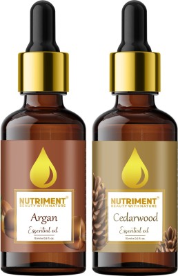 Nutriment Argan and Cedarwood Essential Oil, PACK OF 2(30 ml)