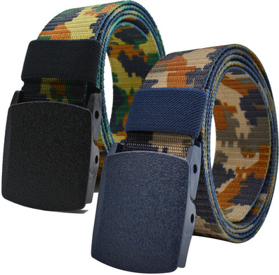 LOOPA Men Casual Multicolor Nylon Belt