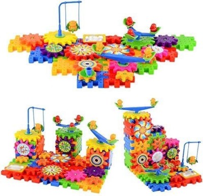 MGT CREATION Miracle Bricks Building Blocks for Kids With Wheel Educational Toys Bricks Toys Sets Building Blocks Game Puzzles games for Kids and Children for 3 - 5 Years And Above, Multicolour ( 101 Pieces Blocks Bricks)(Multicolor)