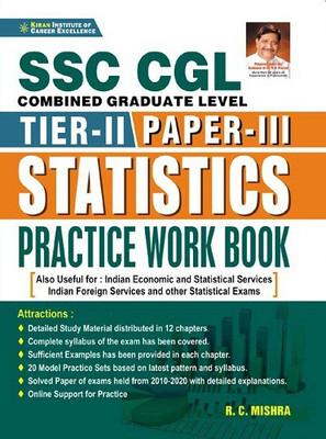 Kiran SSC CGL Tier 2 Paper 3 Statistics Practice Work Book (English Medium)(3415)(Paperback, R. C. Mishra)