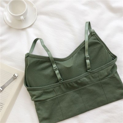 INFINIUM Women Full Coverage Lightly Padded Bra Women Cami Bra Lightly Padded Bra(Green)