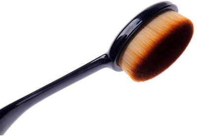 THTC Best Oval Foundation Brush Super Densely Soft, Rounded Ultra-Fine Fibers(Pack of 1)