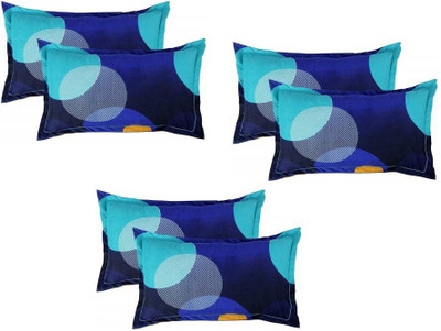 ZCI Cotton Pillows Cover(68 cm*43 cm, Pack of 6, Blue)