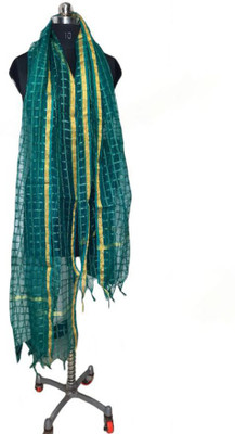 The SDF India Pure Cotton Checkered Women Dupatta