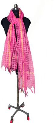The SDF India Pure Cotton Checkered Women Dupatta