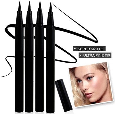 MYEONG EYE MAKEUP QUICK DRY JET BLACK SKETCH EYE LINER PACK OF 4 10 g(BLACK)
