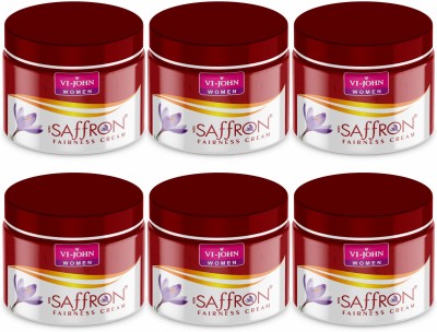 VI-JOHN Women Saffron Fairness Cream Advanced Pack Of 6(300 g)