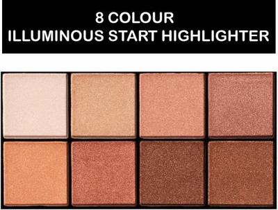 MYEONG Highlighter & Bronzer Palette, Face MakeUp, Multicolor-01, 25g Highlighter(Multi color)