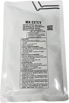 wetech MX-237 Developer Toner (Black) for Use Sharp AR-6020, AR-6020D, AR-6020N, AR-6023, AR-6023D, AR-6023N, AR-6026N, AR-6030, AR-6031N Black Ink Toner Powder