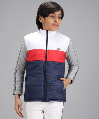 NICK AND JONES Sleeveless Colorblock Boys Jacket