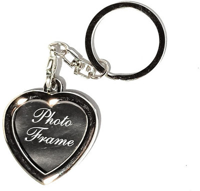 Auspice Heart Shape Photo Frame Key Chain