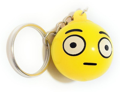 Auspice Multiple Light Shocked Face Smiley Emoji Key Chain
