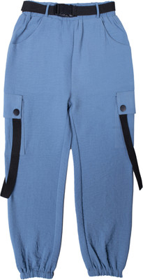 HUNNY BUNNY Track Pant For Boys(Blue, Pack of 1)