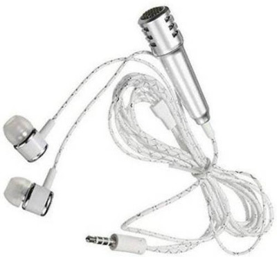 Clairbell HFX_714H_ Karaoke Singing Microphone Metal Sing Mic for Phone, for Computer, for PC Audio Cable with Stereo Earphone Compatible with all smart & IOS devices Microphone