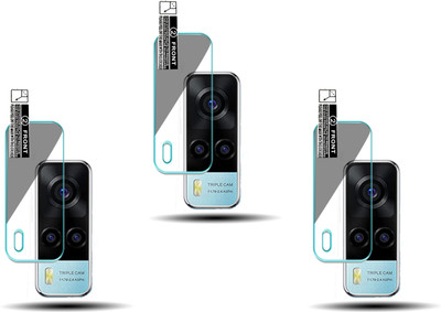 EZGER Back Camera Lens Glass Protector for VIVO Y53S(Pack of: 3)