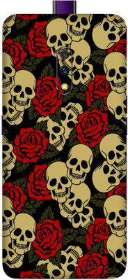 OggyBaba Realme X Mobile Skin(Skull&Roses Skin Matte Finish)