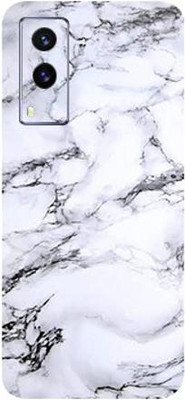 LAMHA Vivo V21e Mobile Skin(Ultra Super Milky White Marble Skin With High Mattte Finish.)
