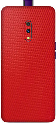 OggyBaba Realme X Mobile Skin(Charming Red Carbon Fiber Skin Matte Finish)