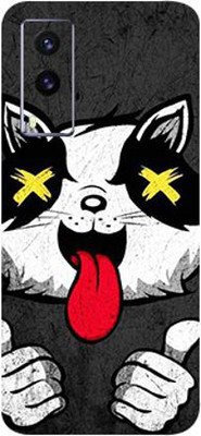 LAMHA Vivo V21e Mobile Skin(Ultra Super Crazy Cat Skin With High Mattte Finish.)