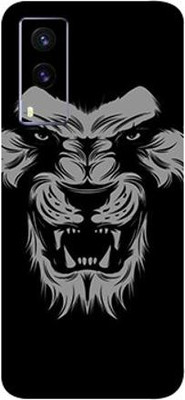 LAMHA Vivo V21e Mobile Skin(Ultra Super Black Lion Skin With High Mattte Finish.)