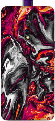 OggyBaba Realme X Mobile Skin(Colorful Lava Skin Matte Finish)
