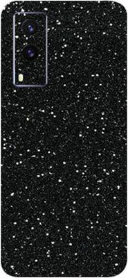 LAMHA Vivo V21e Mobile Skin(Ultra Super Black Glitter Skin With High Mattte Finish.)