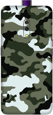 OggyBaba Realme X Mobile Skin(Winter Army Camouflage Skin Matte Finish)