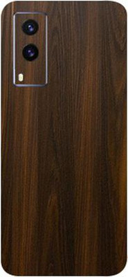 BugguSkin Vivo V21e Mobile Skin(Ultra Super Mahogany Wood Skin With High Matte Finish.)