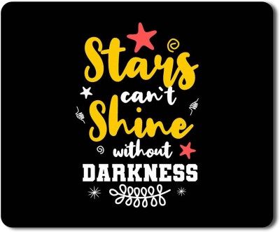 Flair Print Visibee Stars Can’t Shine Designer Gaming Non-Slip Rubber Base Mouse Pad for Laptop/Computer (23 cm x 19 cm) MP363 Mousepad(Multicolor)