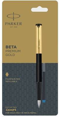 LUXOR Parker Beta Premium Gold With Gold Trim Fountain Pen