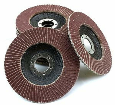 Sauran Pack of 15 Metal Flap Sanding Disc for Grinder, Paint Remove Power & Hand Tool Kit(15 Tools)