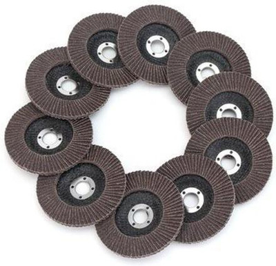 Sauran 10pcs 100x16mm Flap Sanding Disc 60/80 Grit Sanding Wheel for Angle Grinder Power & Hand Tool Kit(10 Tools)