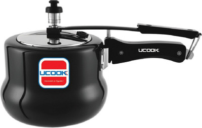 UCOOK Big Belly Duo 3 L Inner Lid Induction Bottom Pressure Cooker(Hard Anodized)