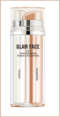 THTC 2 IN 1 Makeup Base Primer +  Foundation(IVORY, 60 ml)