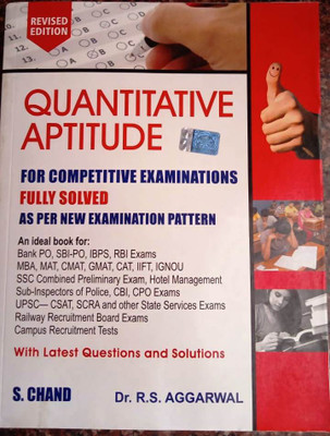 Quantitative Aptitude, For Competitive Examinations Fully Solved(Hardcover, R.S AGRAWAL)