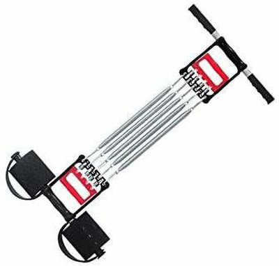 kichenmart Heavy 3 in 1 Multi Usage 5 Detachable Chest Pull Spring for Men Ab Exerciser Ab Exerciser(Silver)