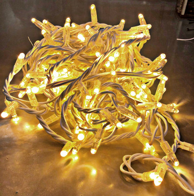KAVANA 36 LEDs 10.62 m Yellow Steady String Rice Lights(Pack of 1)