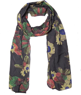WEAVERS VILLA Printed Trendy Scarves and Stoles Light Weight Premium Poly Cotton Summer Tropical Floral Women Scarf
