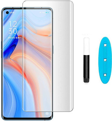 aplexx Edge To Edge Tempered Glass for Oppo Reno 4 Pro(Pack of 1)