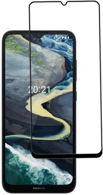 Bigil Edge To Edge Tempered Glass for Nokia C20 Plus(Pack of 1)