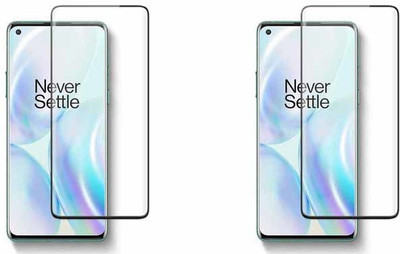 small candy Edge To Edge Tempered Glass for OnePlus 8 Pro(Pack of 2)