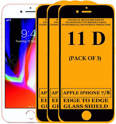 Rhosyn Edge To Edge Tempered Glass for Apple iPhone 8 Plus, Apple iPhone 7 Plus(Pack of 3)