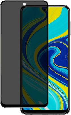 ELEF Edge To Edge Tempered Glass for Xiaomi Redmi Note 9 Pro Anti Spy Edge to Edge Full Covrage Tempered Glass Anti Explostion