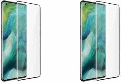 small candy Edge To Edge Tempered Glass for Oppo Find X2(Pack of 2)